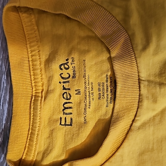 Y2K Emerica yellow tee shirt medium - Picture 2 of 2